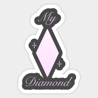 My Diamond: White Sticker